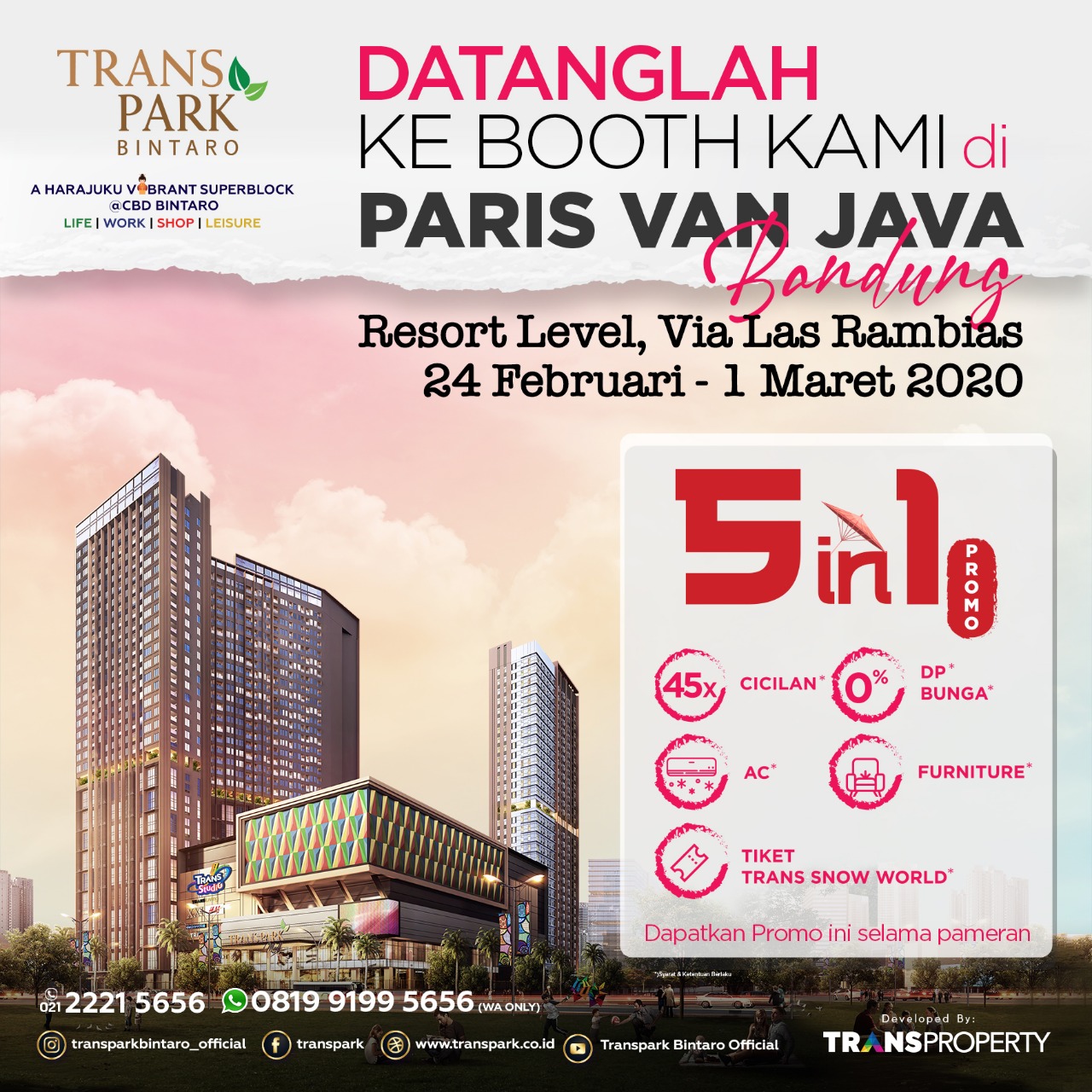 Datanglah ke Booth Kami di Paris Van Java Bandung