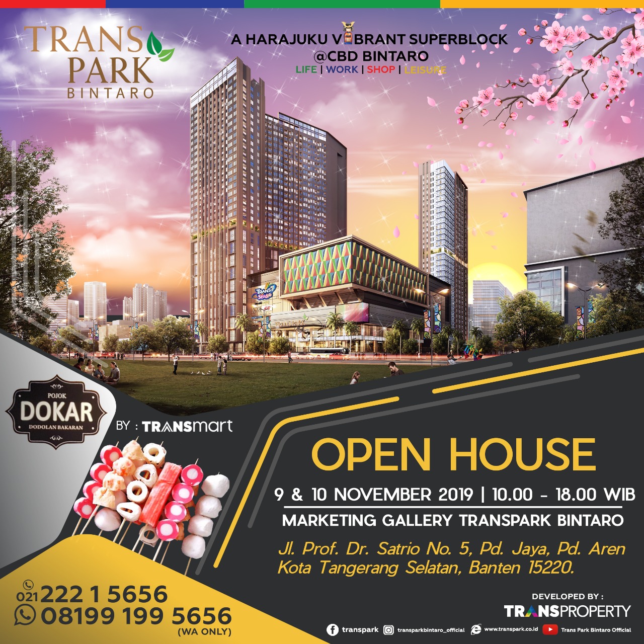 Open House Transpark Bintaro 9 & 10 November 2019