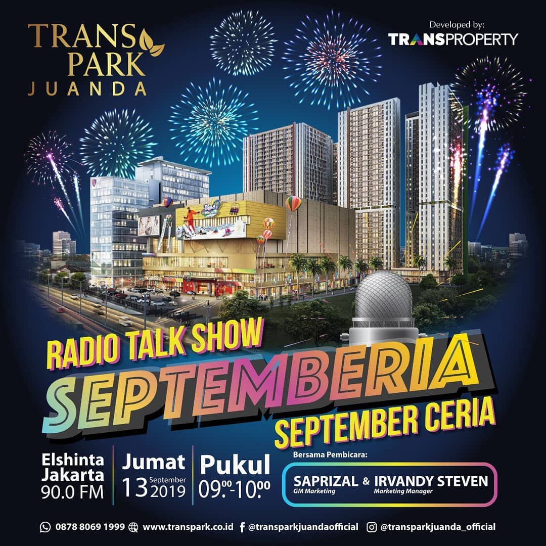 Radio Talk Show Septemberia At Elshinta Jakarta 90.0 FM 13 September 2019