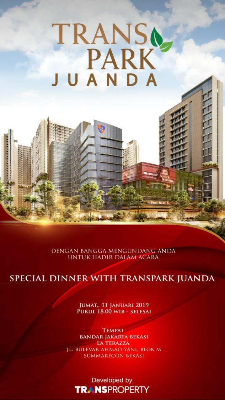 Special Dinner with Transpark Juanda La Terazza