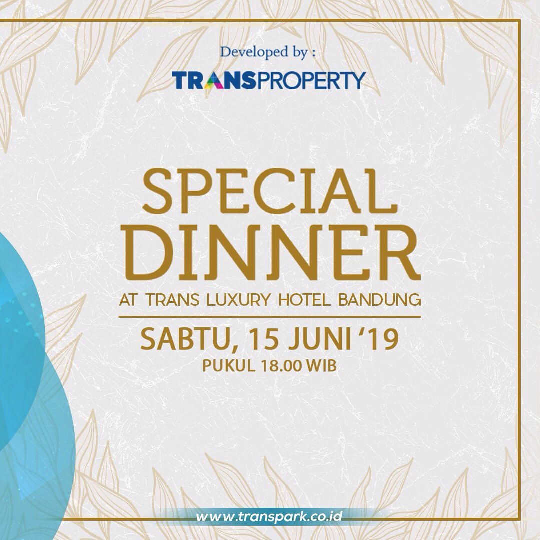 Special Dinner at Trans Luxury Hotel Bandung