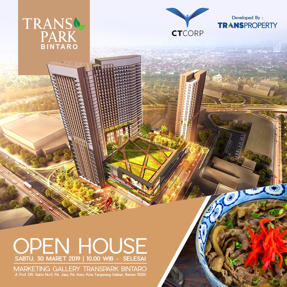 Open House Transpark Bintaro 30 Maret 2019