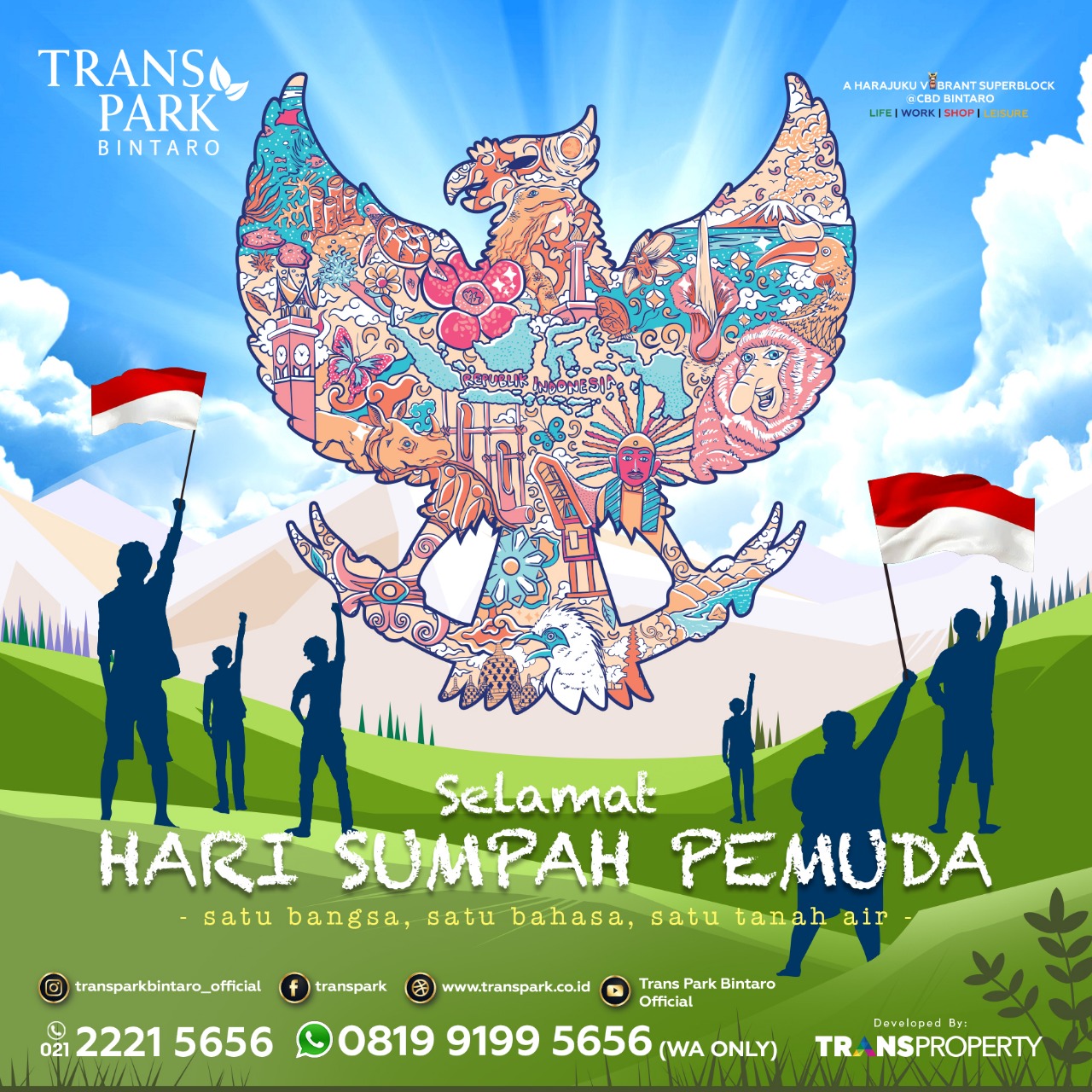 Selamat Hari Sumpah Pemuda 28 Oktober 2019 Transpark Bintaro