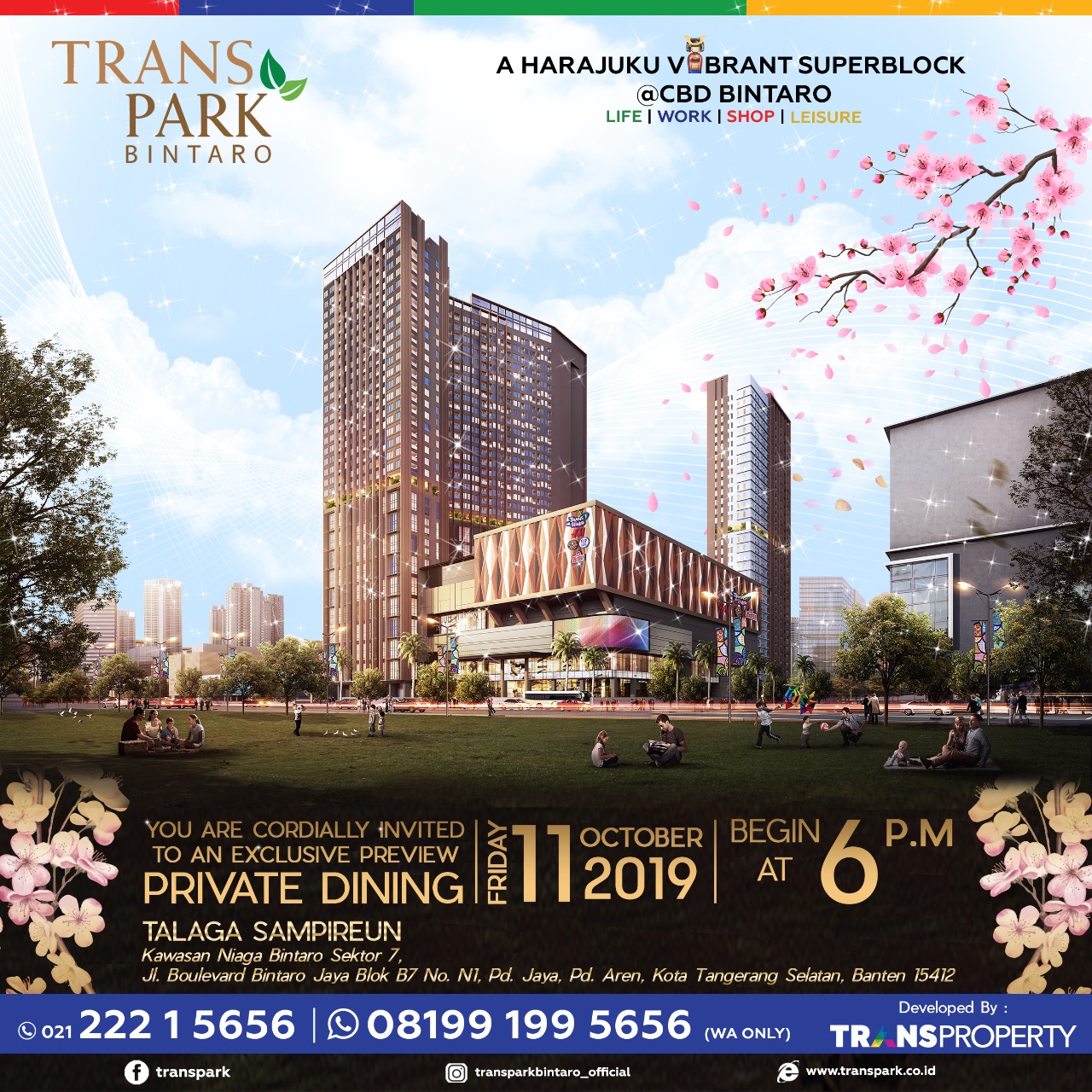 Private Dining Transpark Bintaro 11 Oktober 2019