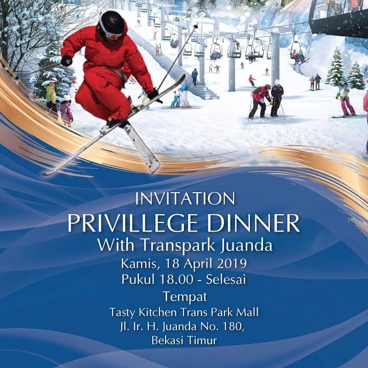 Invitation Privilege Dinner with Transpark Juanda