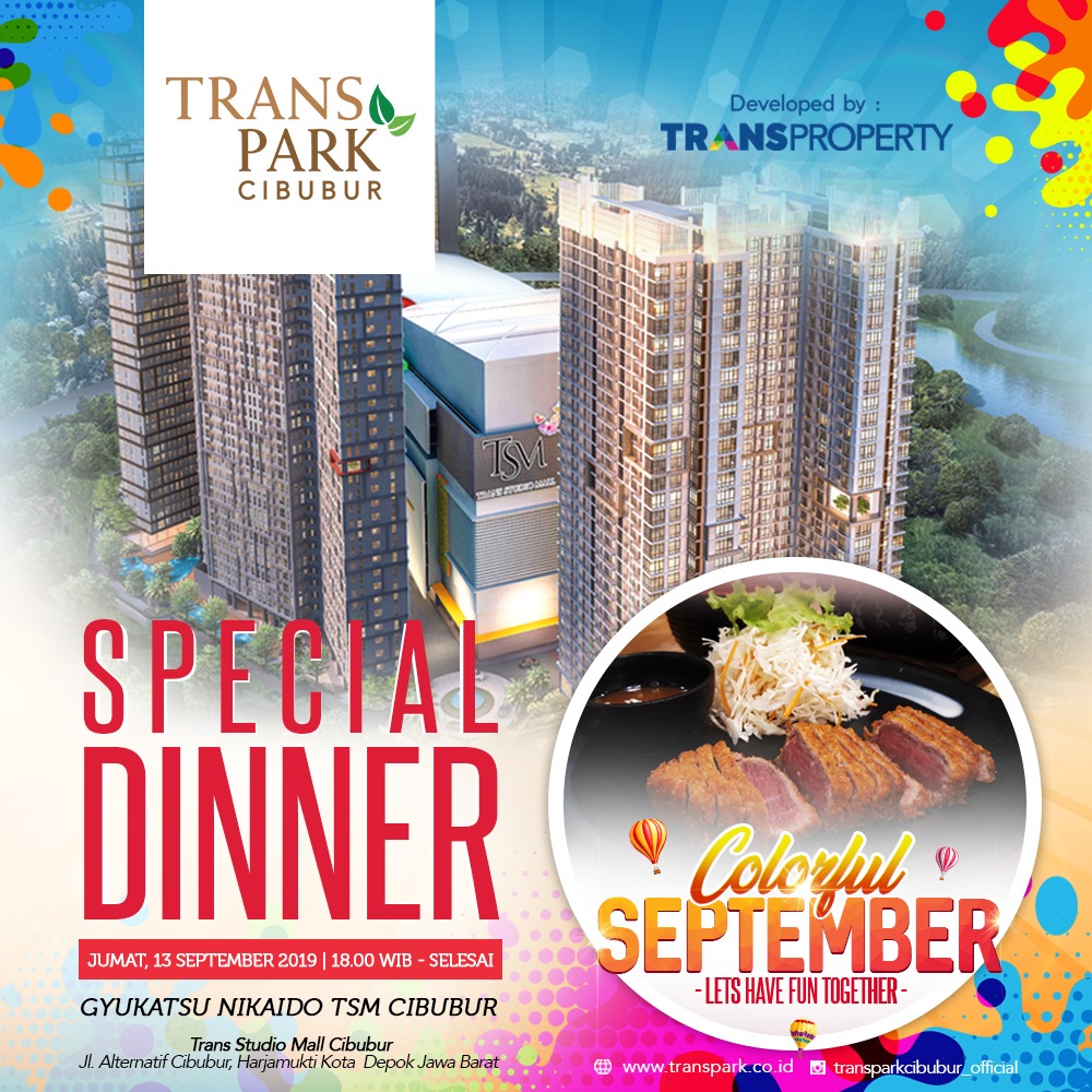 Special Dinner 13 September 2019 Transpark Cibubur