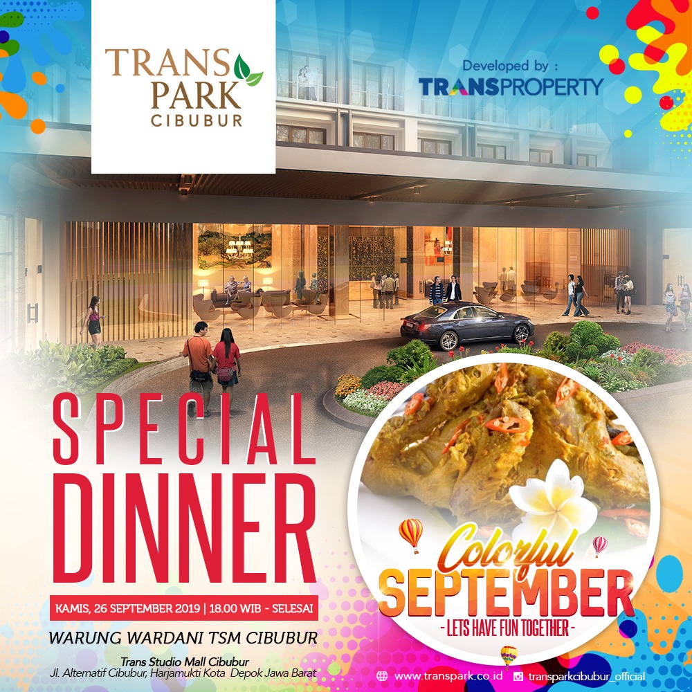 Special Dinner 26 September 2019 Transpark Cibubur